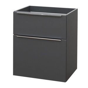 MEREO - Mailo, kúpeľňová skrinka 61 cm, antracit, chróm madlo CN530S vyobraziť