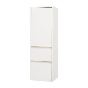 MEREO - Opto kúpeľňová skrinka vysoká 125 cm, pravé otváranie, biela CN914P vyobraziť
