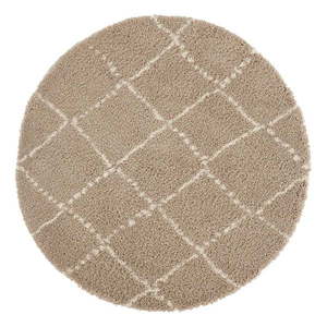 Svetlohnedý koberec Mint Rugs Hash, ⌀ 120 cm vyobraziť