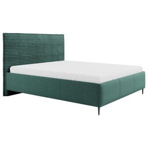 Hom`in ČALÚNENÁ POSTEĽ, 180/200 cm, drevo, textil, kompozitné drevo, tmavozelená vyobraziť