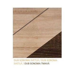 ArtCross Komoda NOTTI | 03 Farba: Dub sonoma svetlá / dub sonoma svetlá / dub sonoma tmavá vyobraziť