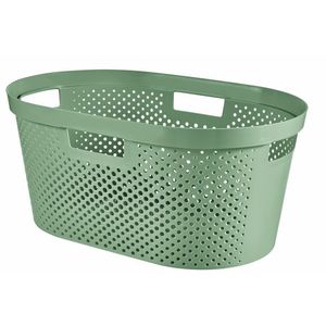 CURVER Kôš na čistú bielizeň INFINITY DOTS 40L recyklovaný plast | zelená vyobraziť