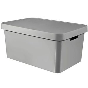CURVER Úložný box INFINITY 45l s vekom | sivá vyobraziť