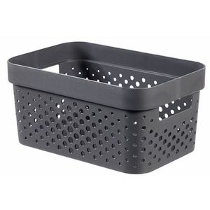 CURVER Úložný box INFINITY DOTS 4, 5l recyklovaný plast | tmavosivá vyobraziť