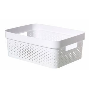 CURVER Úložný box INFINITY DOTS 11l recyklovaný plast | biela vyobraziť