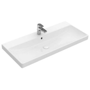 VILLEROY & BOCH - Avento Umývadlo nábytkové, 80x47 cm, s prepadom, otvor na batériu, CeramicPlus, alpská biela 415680R1 vyobraziť