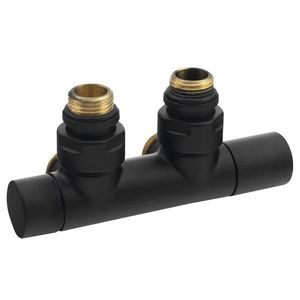 SAPHO - TWIN BLACK pripojovacia súprava ventilov pre stredové pripojenie, čierna mat CP4101BS vyobraziť