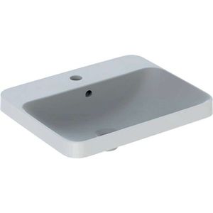 GEBERIT - VariForm Umývadlo zápustné, 55x45 cm, s prepadom, otvor na batériu, biela 500.740.01.2 vyobraziť