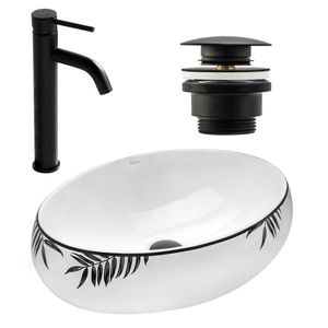 REA/S - SET umývadlo na dosku + batéria + klik klak KPL-09997 vyobraziť