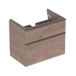 GEBERIT - Smyle Square Umývadlová skrinka, 73x47x62 cm, 2 zásuvky, orech/lávová 500.353.JR.1 vyobraziť