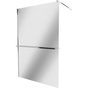 MEXEN/S - KIOTO Sprchová zástena WALK-IN s poličkou a držiakom uterákov 120 x 200, zrkadlové 8 mm, chróm 800-120-121-01-50 vyobraziť