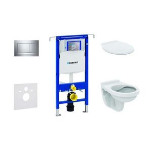 GEBERIT - Duofix Set predstenovej inštalácie, klozet Alpha s doskou, tlačidlo Sigma30, chróm 111.355.00.5 NR6 vyobraziť