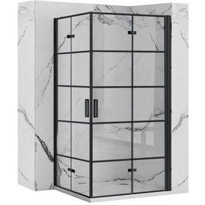 REA/S - Sprchová kabína Molier Black Double 80x90 KPL-K1011 vyobraziť