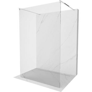 MEXEN/S - Kioto Sprchová zástena WALK-IN voľne stojaca 105 x 200, transparent 8 mm, chróm 800-105-002-01-00 vyobraziť