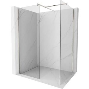 MEXEN/S - Kyoto Sprchová zástena WALK-IN 105 x 90 cm, transparent, nikel kartáčovaný 800-105-202-97-00-090 vyobraziť
