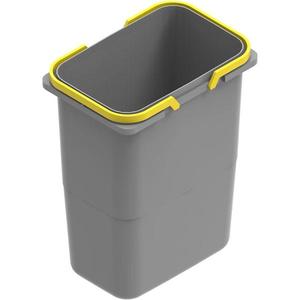 Odpadkový kôš (MKT) plast sivý/žltý TE22.1 vyobraziť