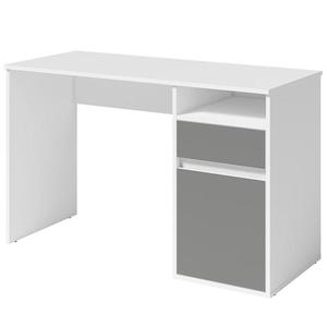 Písací stôl Billa 1d1sz 60 Nfsc B Biela/Grafit vyobraziť