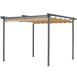 Záhradný pavilón / pergola 2, 6x2, 6x2, 2 m béžová vyobraziť