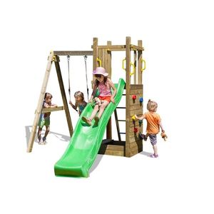 Marimex | Detské ihrisko Marimex Play Basic 004 + zelená šmykľavka | 11640190 vyobraziť