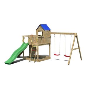 Marimex | Detské ihrisko Marimex Play Basic 014 + zelená šmykľavka | 11640645 vyobraziť