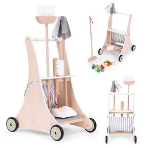 Dětská úklidová sada PLAY ECOTOYS hnědá vyobraziť