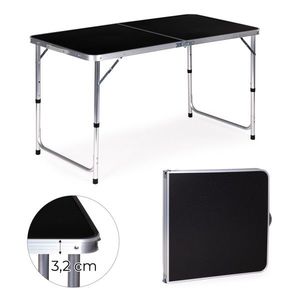 Skládací turistický stůl Veloca 120x60 cm černý vyobraziť