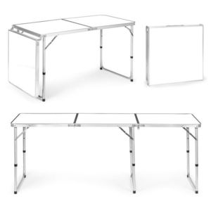 Skládací turistický stůl Veloca 180x60 cm bílý vyobraziť