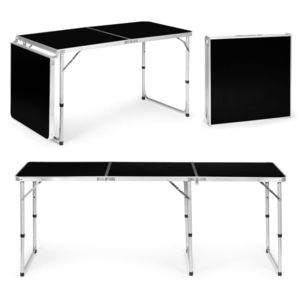 Skládací turistický stůl Veloca 180x60 cm černý vyobraziť