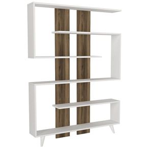Knižnica Rain White Walnut vyobraziť