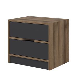 Nočný stolík Elina Walnut Anthracite vyobraziť