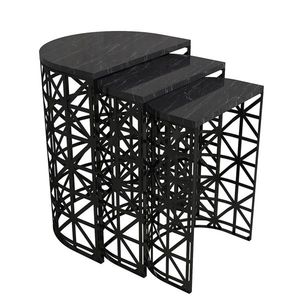 Skladací stôl Stil Black Marble, 3 ks vyobraziť