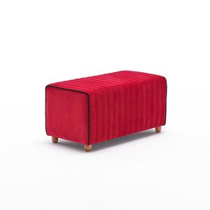 Stolička Mabel Pouf Red vyobraziť