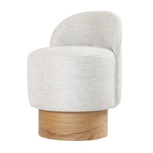 Barren Pouf Stool Light Grey vyobraziť