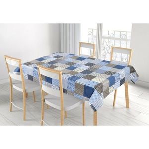 Bellatex Obrus Adela Patchwork modrý , 100 x 100cm vyobraziť