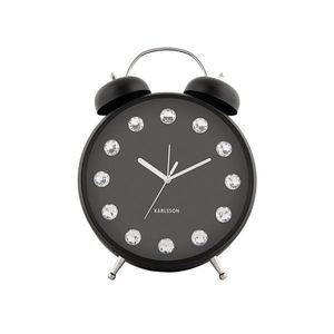 Karlsson 6019BK dizajnové stolné hodiny/budík čierna, pr.. 30 cm vyobraziť