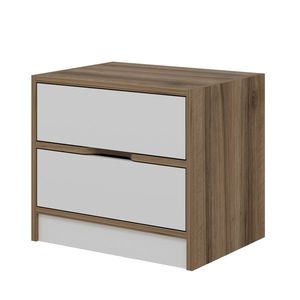 Nočný stolík Elina Walnut White vyobraziť