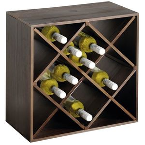 Kesper 69244 Polica na víno tmavo morená, 50 x 50 x 25 cm vyobraziť