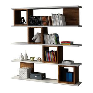 Knižnica Wind White Walnut vyobraziť