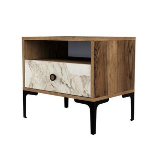 Nočný stolík Lisbon Walnut White vyobraziť