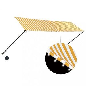 Zaťahovacia markíza s LED svetlom 300x150 cm Dekorhome vyobraziť