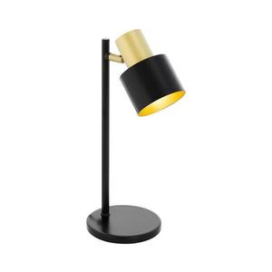 Eglo 79375 - Stolná lampa FIUMARA 1xE27/60W/230V čierna/zlatá vyobraziť