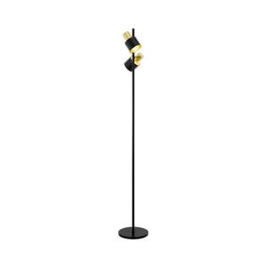 Eglo 79376 - Stojacia lampa FIUMARA 2xE27/60W/230V čierna/zlatá vyobraziť