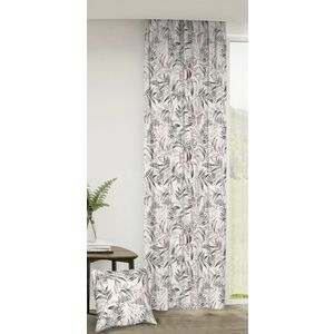 Záves dekoračný alebo látka, Soft Jaseňové lístie, bordový, 150 cm 150 cm vyobraziť