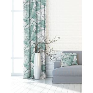 Záves dekoračný alebo látka, Soft Diament, tyrkysovozelený, 150 cm 150 cm vyobraziť