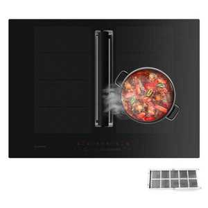 Klarstein Chef-Fusion Down Air System, indukčný sporák + DownAir digestor, 72 cm, 600 m³/h, EEC A vyobraziť