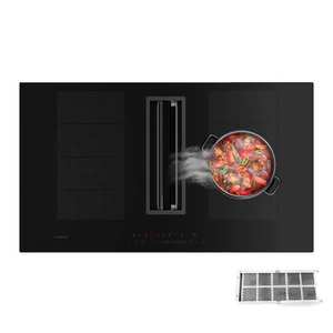 Klarstein Chef-Fusion Down Air System, indukčný sporák + DownAir digestor, 90 cm, 600 m³/h, EEC A+ vyobraziť