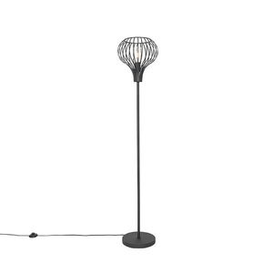 Moderná stojaca lampa čierna - Saffira vyobraziť