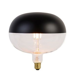 E27 Stmievateľná LED žiarovka Zrkadlo čierna 6W 360lm 1800K vyobraziť