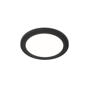 Stropné svietidlo čierne 22, 5 cm okrúhle vrátane LED 3-stupňové stmievateľné - Steve vyobraziť