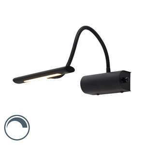 Dizajnová nástenná lampa čierna 18, 5 cm vrátane LED so stmievačom - Tableau vyobraziť